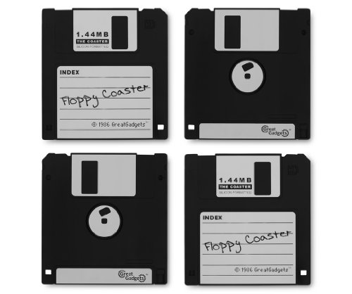 GreatGadgets 1889-1 Untersetzer "1.44 MB Floppy Diskette" (4x Schwarz) - 3