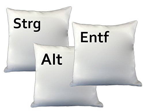 STRG ALT ENTF Kissen - Dekokissen 3 Kissen Setpreis - 1
