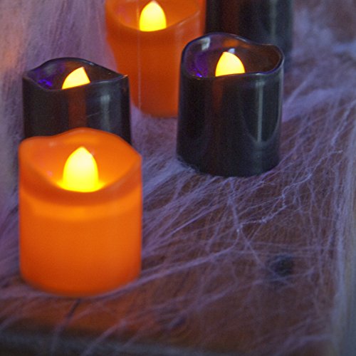 Spinnennetz inkl. 6 Spinnen Halloween Deko Lights4fun -