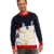 LOOKS FUNNY Premium Lustig Weihnachtspullover Weihnachtspulli Strickpullover Unisex Damen Herren mit Rentier Schneefall Weihnachtsmann - L -